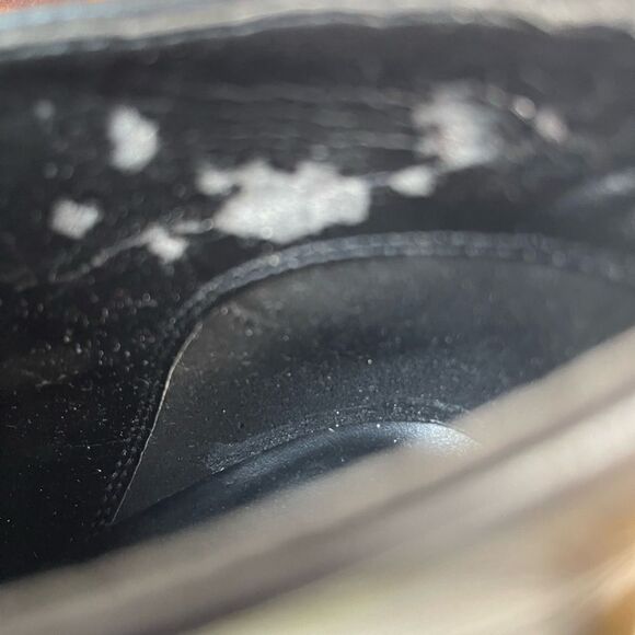 Nine West leather calf hair leopard print &black ankle slip on boots SZ9.5M - Picture 11 of 11